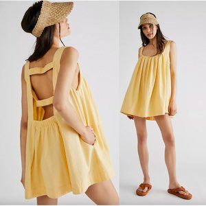 Free People Heatwave-Ready Yellow Mini Dress